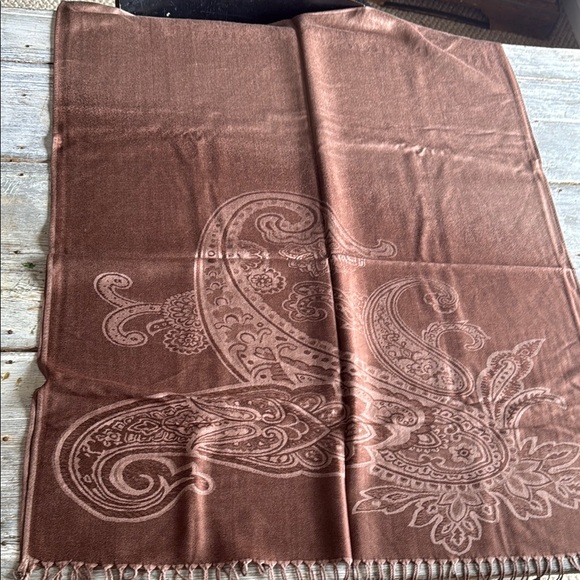 Pashtush Brown Pashmina Shawl - Picture 1 of 4